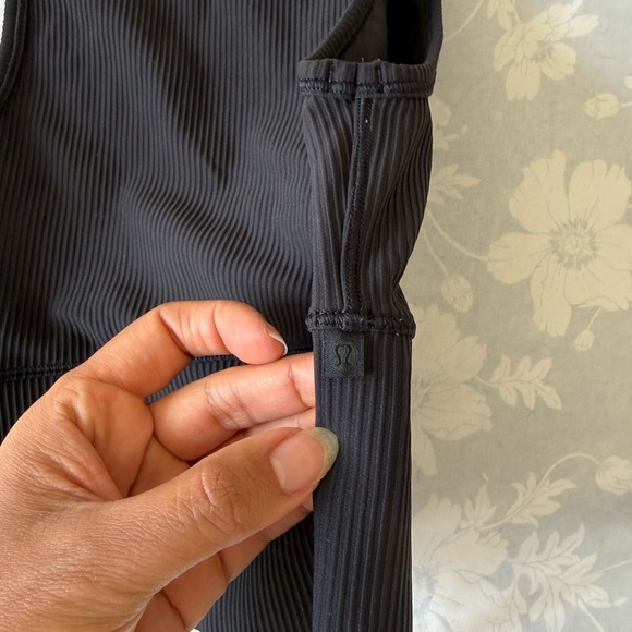 Lululemon | Black Ribbed Tank Top - Picture 3 of 3